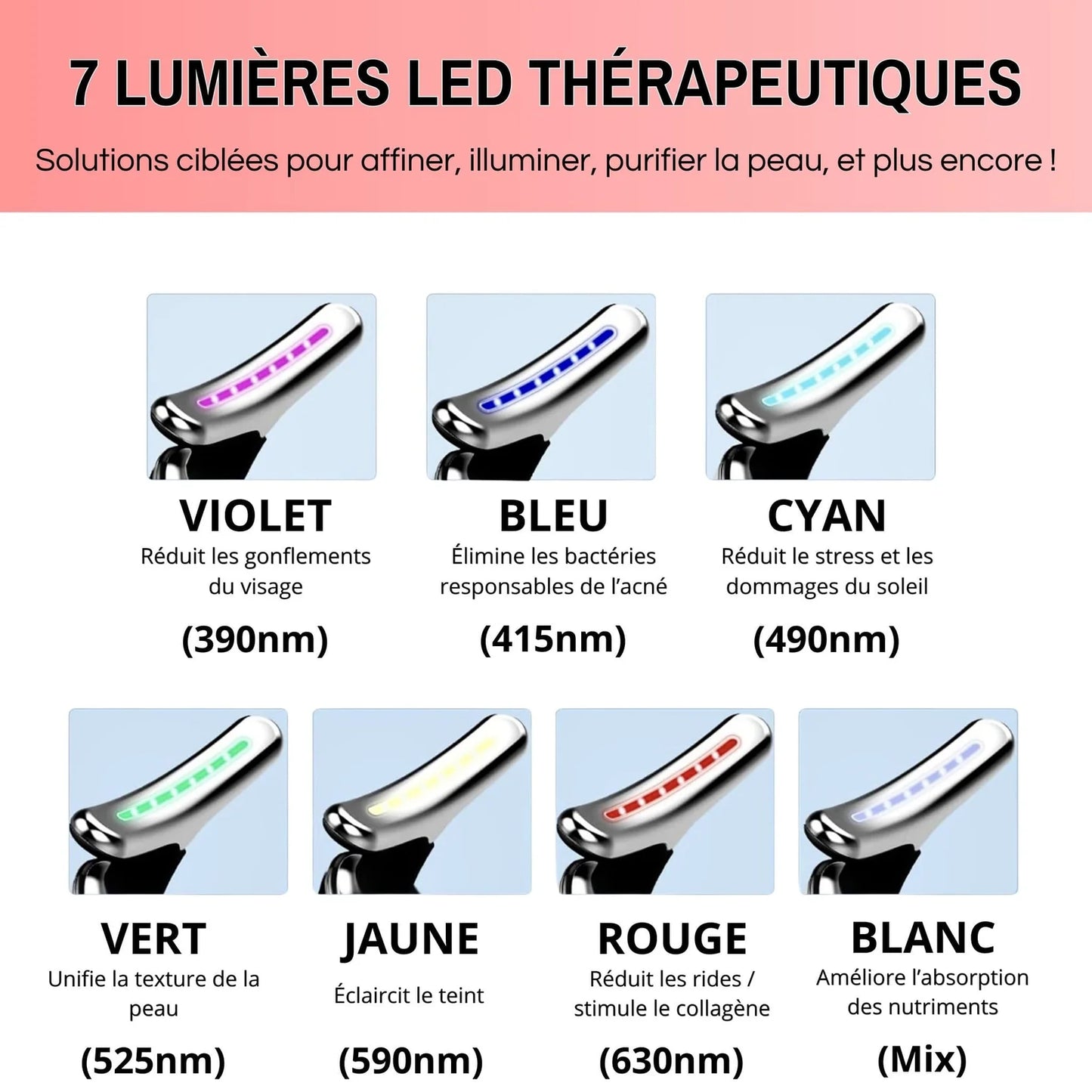 SkinLume | Lifter LED 7-en-1 – Soin Raffermissant Visage & Cou